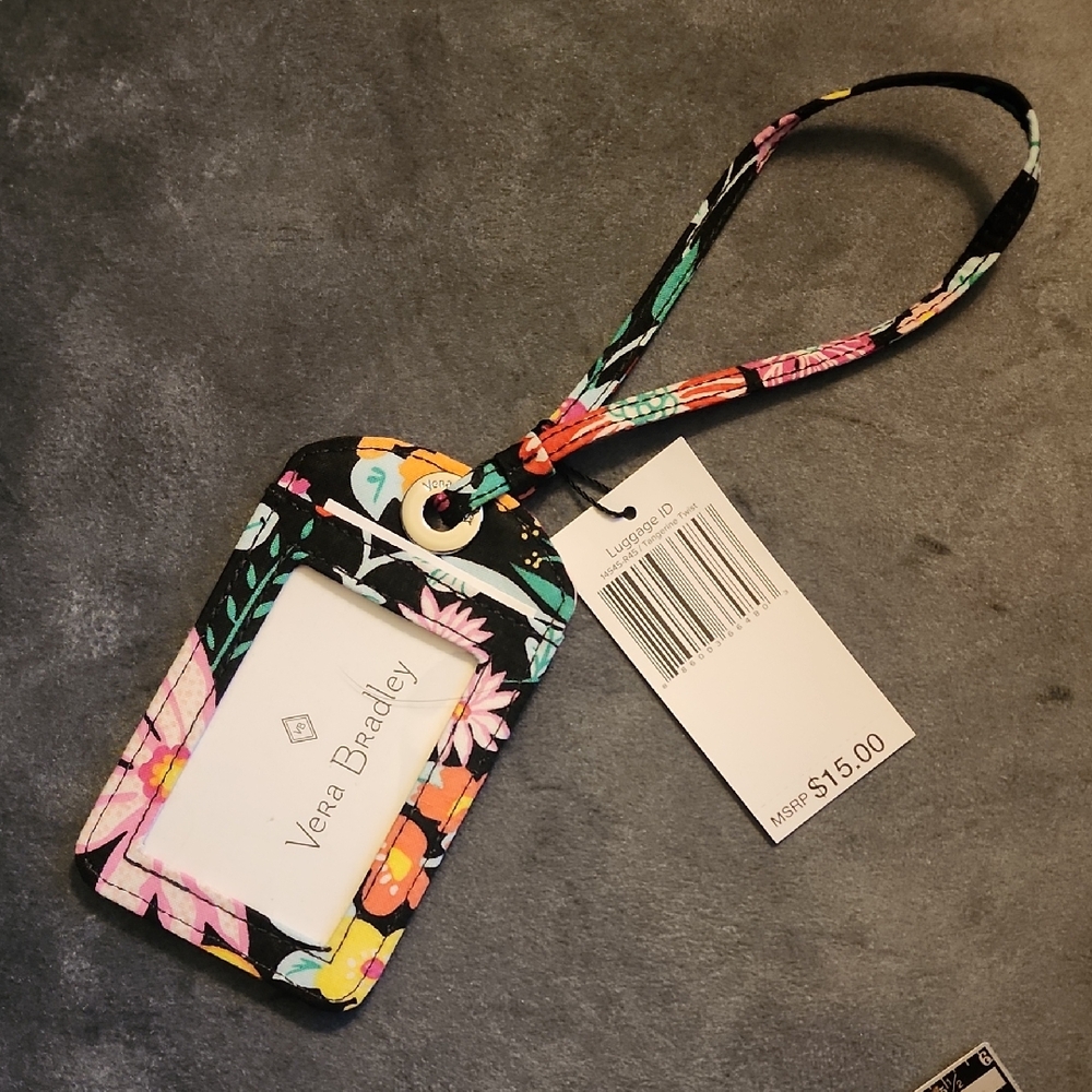 Vera Bradley Colorful Floral ID Tag